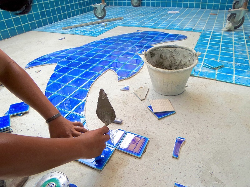 labor cost for pool tile installation