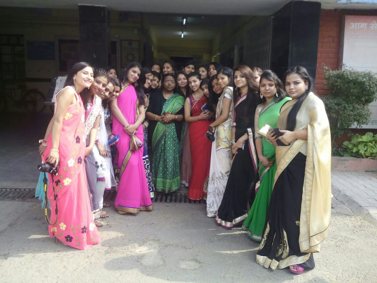 Group of girls in saree