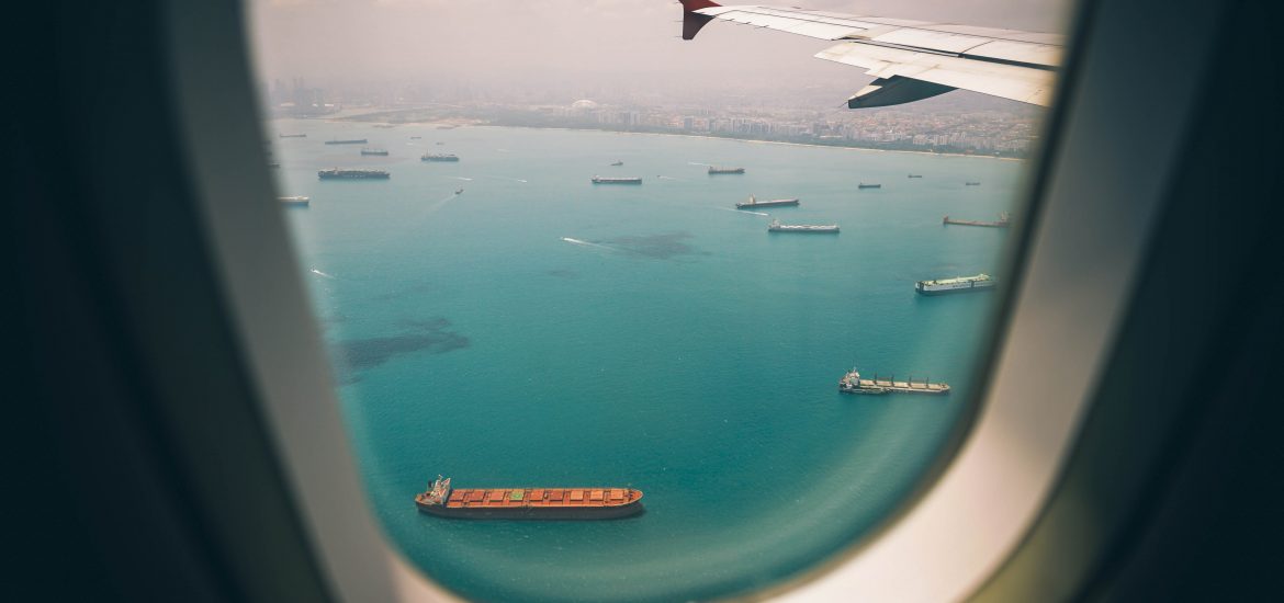 window seat view , airplane