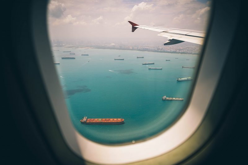 window seat view , airplane