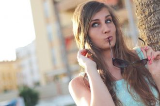 Travel girl alone with lifestyle